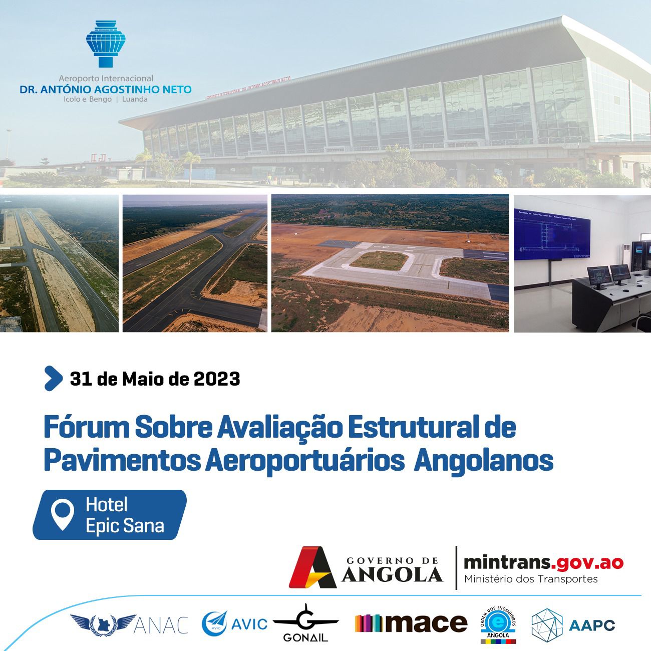 No Fórum Sobre Avaliação Estrutural de Pavimentos Aeroportuários Angolanos