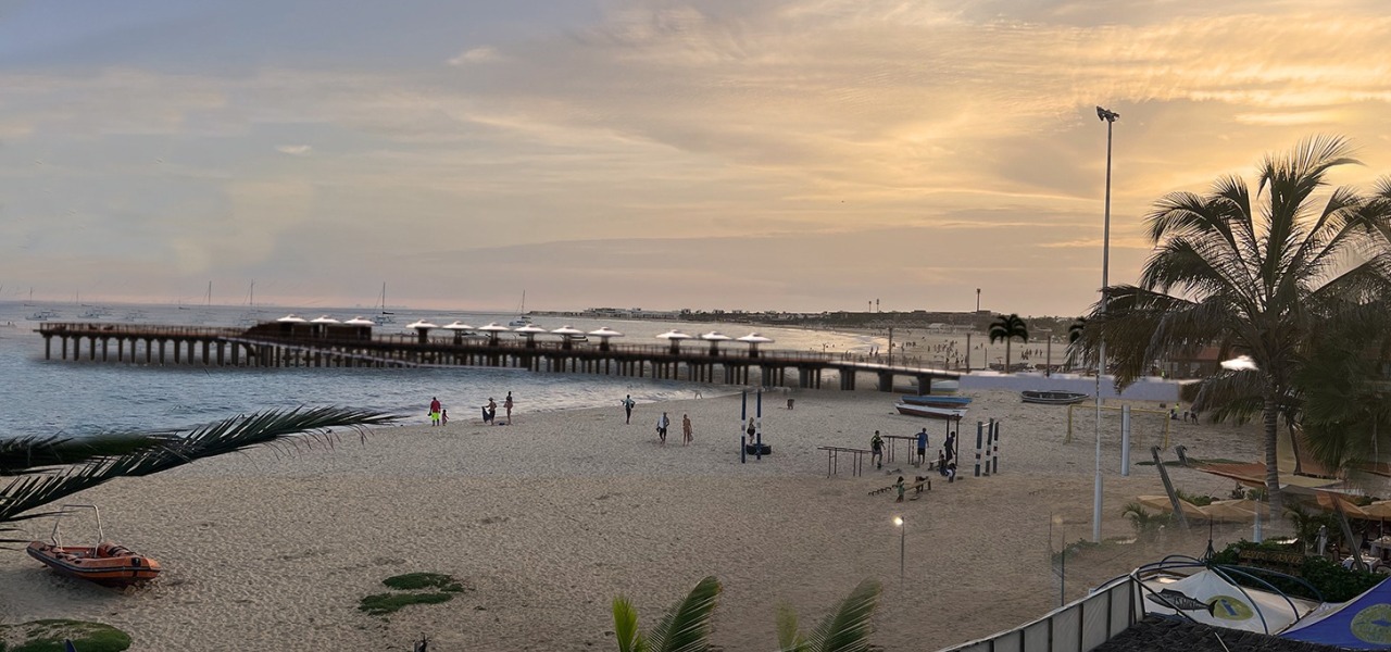 New Santa Maria Pier, in Cape Verde